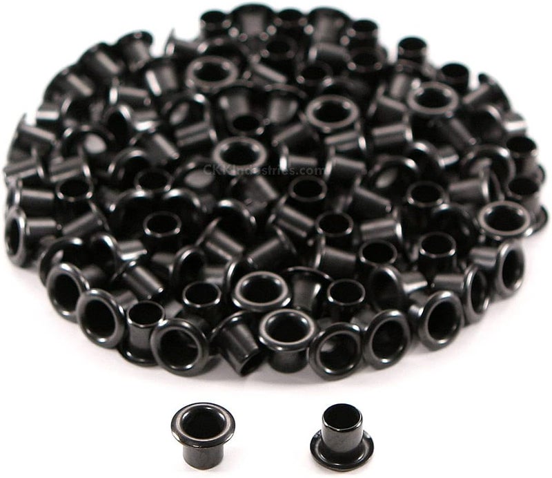 HolsterSmith Kydex & Leather Holster Eyelets - (#8-8 Length) - (1/4 Inch Diameter) - (Black Coated) - (100 Pack) - (USA Made) - for DIY Holster Making, Canvas & Apparel Binding - Image 1